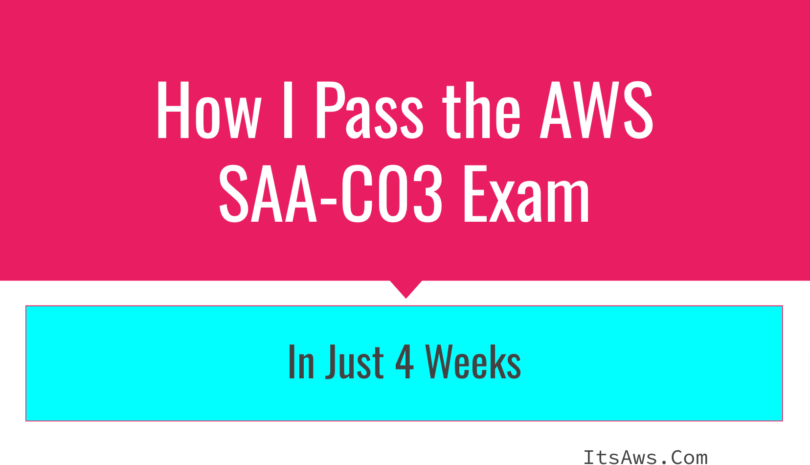 How I Passed the AWS SAA C03 Solution Architect Associate Exam in 4 Weeks