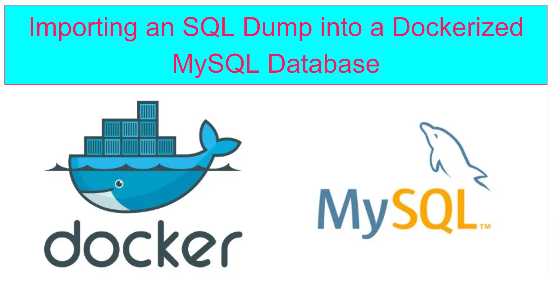 guide to importing an sql dump into a dockerized mysql database